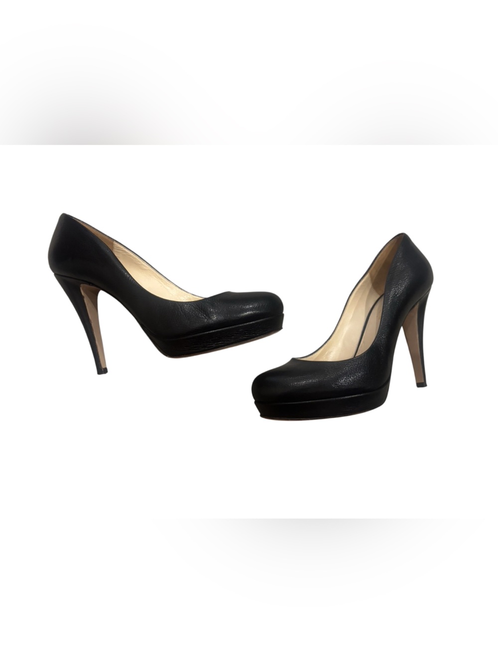 Max Mara Platform Heels with Stiletto Heel. Black size 37.5, 7.5.